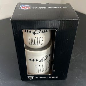 Brand new in package Philadelphia Eagles ornament and mug set